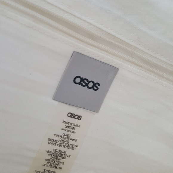 White Gold Classic Asos Envelope Clutch - Picture 4 of 4